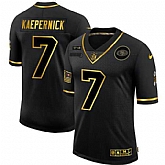 Nike 49ers 7 Colin Kaepernick Black Gold 2020 Salute To Service Limited Jersey Dyin,baseball caps,new era cap wholesale,wholesale hats